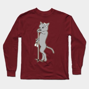 Cat Singing Long Sleeve T-Shirt